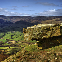 Buy canvas prints of Back Tor Panorama  by Darren Galpin