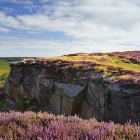 Buy canvas prints of View along Burbage Rocks and Valley  by Darren Galpin