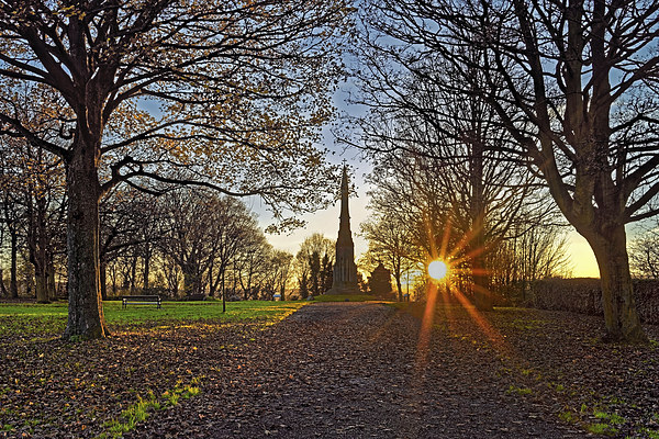 The Cholera Monument Sunset   Picture Board by Darren Galpin