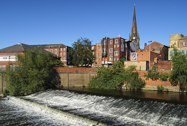 Rotherham Town Centre and River Don  Picture Board by Darren Galpin