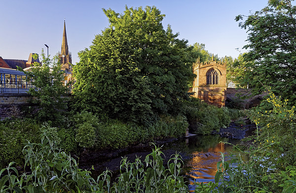 Chapel on the Bridge and Rotherham Minster  Picture Board by Darren Galpin