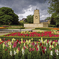 Buy canvas prints of Cenotaph and Gardens, Clifton Park, Rotherham  by Darren Galpin