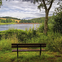 Buy canvas prints of Ulley Bench with a View  by Darren Galpin