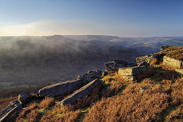 Win Hill Mist from Bamford Edge  Picture Board by Darren Galpin