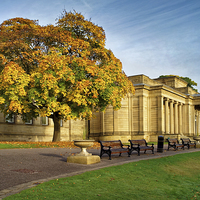 Buy canvas prints of Weston Park Museum in Autumn by Darren Galpin