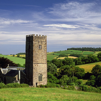 Buy canvas prints of St Nectans Church, Ashcombe by Darren Galpin