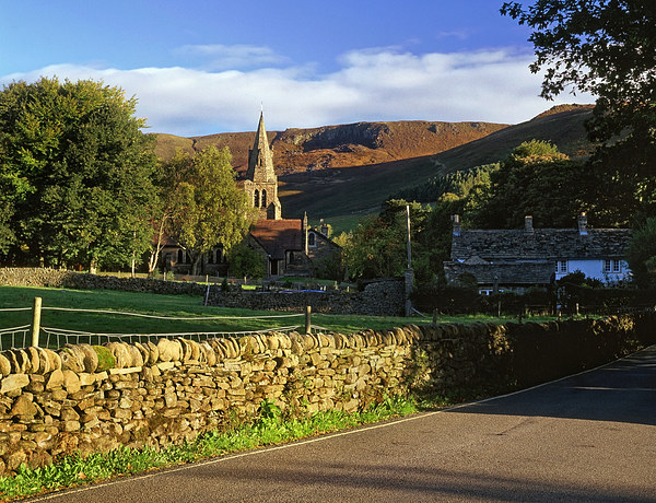 Holy Trinity Church Edale & Kinder Scout Picture Board by Darren Galpin