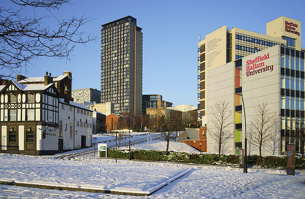 Hallam University and City Centre from Pond Street Picture Board by Darren Galpin