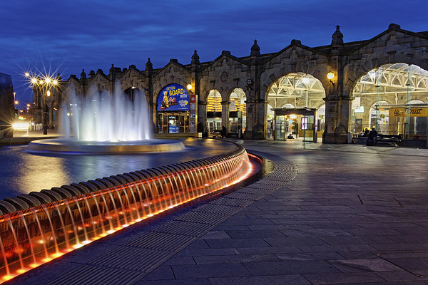 Sheaf Square at Night  Picture Board by Darren Galpin
