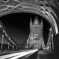 Buy canvas prints of Tower Bridge London at Night  by Darren Galpin