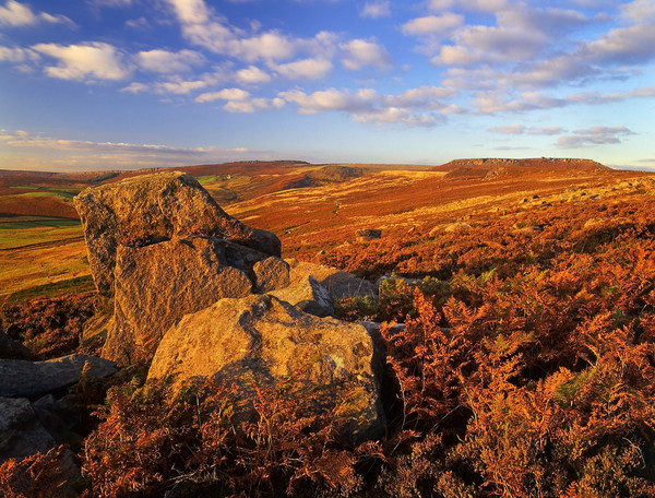 Over Owler Tor & Stanage Edge Picture Board by Darren Galpin