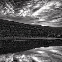 Buy canvas prints of Ladybower Mono Reflections                         by Darren Galpin