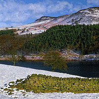 Buy canvas prints of Ladybower during Winter by Darren Galpin