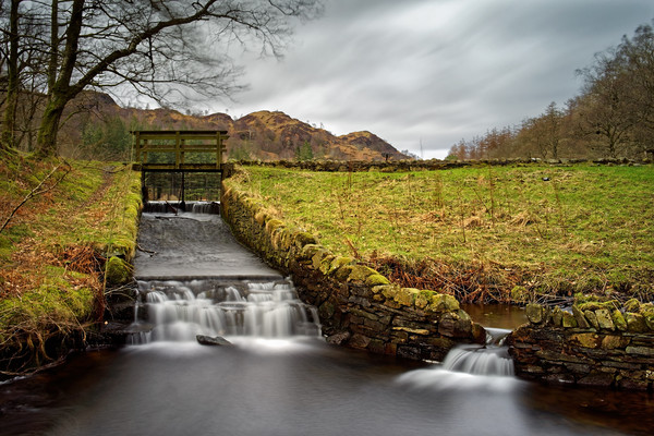 Yew Tree Beck and Tarn Picture Board by Darren Galpin