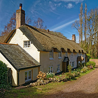 Buy canvas prints of Dunster Cottage                        by Darren Galpin