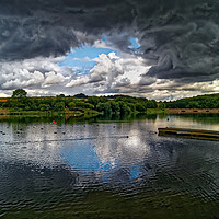 Buy canvas prints of Storm Clouds over Ulley                  by Darren Galpin