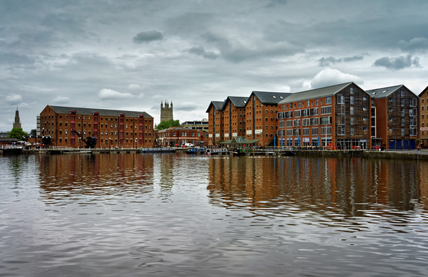  Gloucester Docks and Cathedral                    Picture Board by Darren Galpin