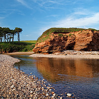 Buy canvas prints of Budleigh Reflections                      by Darren Galpin