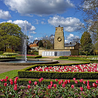Buy canvas prints of Cenotaph and Gardens, Clifton Park, Rotherham      by Darren Galpin