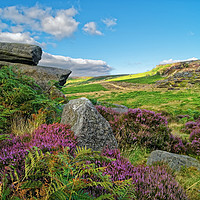 Buy canvas prints of Burbage Rocks and Valley                        by Darren Galpin