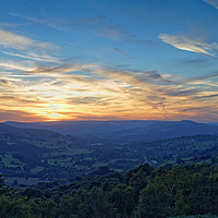 Buy canvas prints of Hope Valley Sunset Panorama                        by Darren Galpin