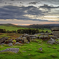 Buy canvas prints of Hound Tor Sunset                                by Darren Galpin