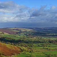 Buy canvas prints of Hope Valley Panorama                               by Darren Galpin