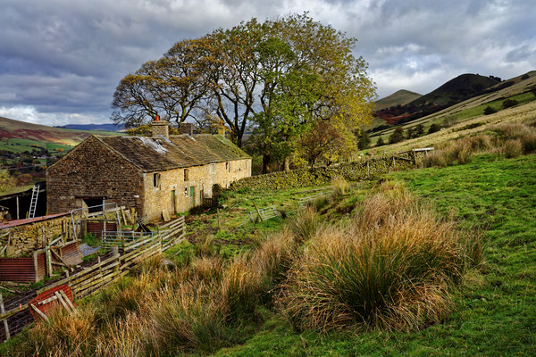  Old Farmhouse,Hope Valley                         Picture Board by Darren Galpin