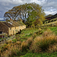 Buy canvas prints of  Old Farmhouse,Hope Valley                         by Darren Galpin