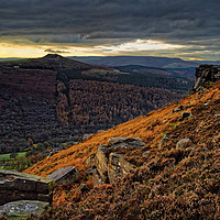 Buy canvas prints of Win Hill and Bamford Edge                          by Darren Galpin