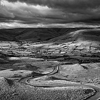 Buy canvas prints of The Long and Winding Road  in Mono                 by Darren Galpin