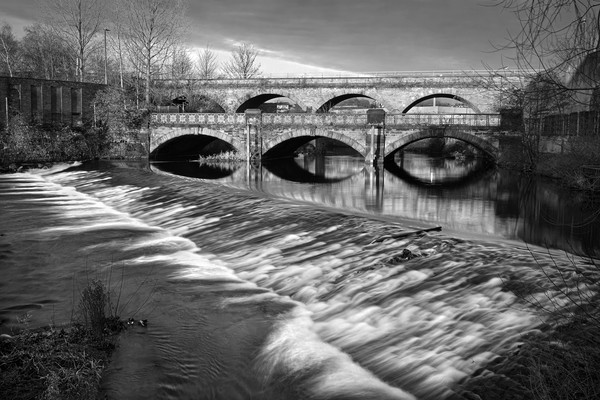 Norfolk Bridge and Burton Weir                     Picture Board by Darren Galpin