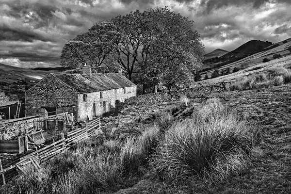  Old Farmhouse,Hope Valley                         Picture Board by Darren Galpin