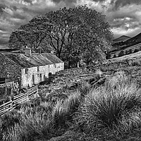 Buy canvas prints of  Old Farmhouse,Hope Valley                         by Darren Galpin