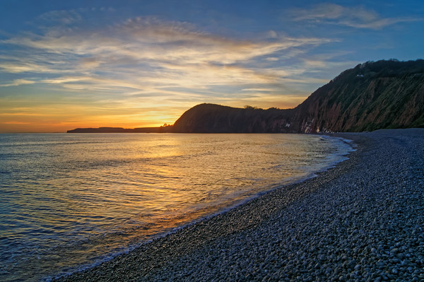 Sidmouth Sunset                       Picture Board by Darren Galpin
