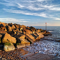 Buy canvas prints of Sidmouth Sea Defences                       by Darren Galpin