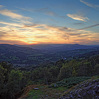 Buy canvas prints of Hope Valley Sunset                                by Darren Galpin