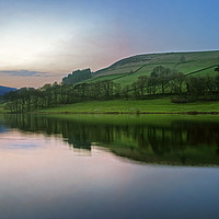 Buy canvas prints of Dusk at Ladybower                                by Darren Galpin