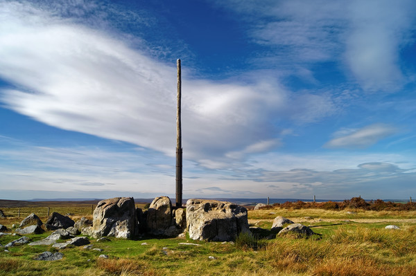 Stanage Pole, Peak District                       Picture Board by Darren Galpin