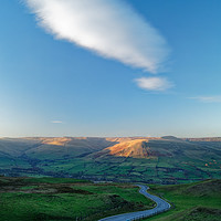 Buy canvas prints of Long and Winding Road To Edale                   by Darren Galpin