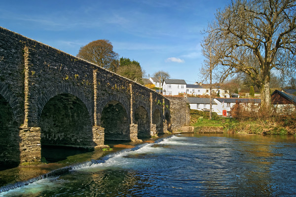 Withypool Bridge & River Barle                     Picture Board by Darren Galpin