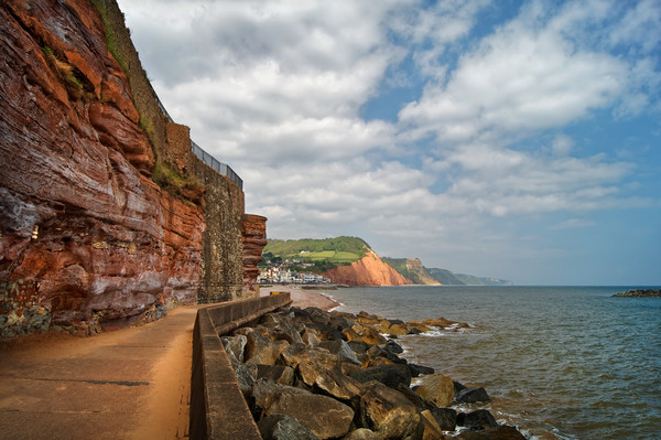 Coastline at Sidmouth                        Picture Board by Darren Galpin