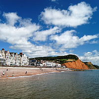 Buy canvas prints of Sidmouth Seafront & Coastline                   by Darren Galpin
