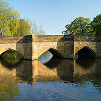 Buy canvas prints of Bakewell Bridge & River Wye                       by Darren Galpin