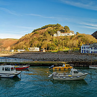 Buy canvas prints of Lynmouth Harbour                          by Darren Galpin