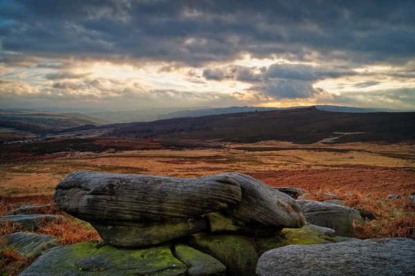 Burbage Valley Sunset                     Picture Board by Darren Galpin