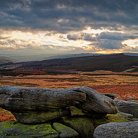 Buy canvas prints of Burbage Valley Sunset                     by Darren Galpin