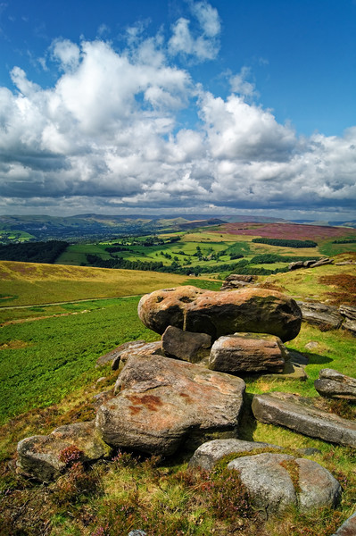 Hope Valley from Stanage Edge                      Picture Board by Darren Galpin
