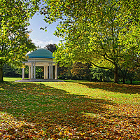 Buy canvas prints of Clifton Park Bandstand in Rotherham                by Darren Galpin