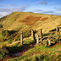 Buy canvas prints of Footpath to Mam Tor                             by Darren Galpin